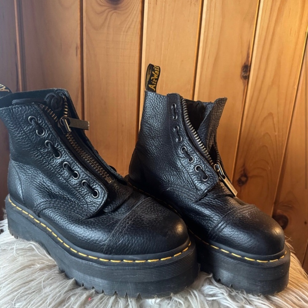 Dr. Martens Black Sinclair Platform Boots
